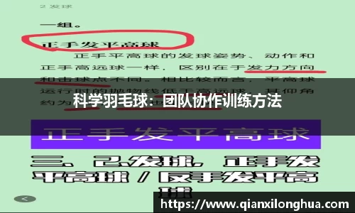 科学羽毛球：团队协作训练方法